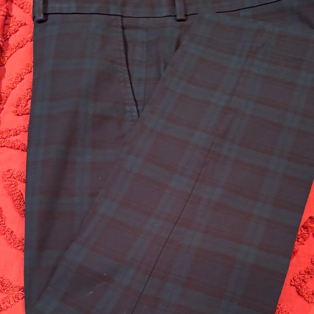 Banana Republic Men's Chinos - Blue and Brown Plaid - Picture 5 of 7